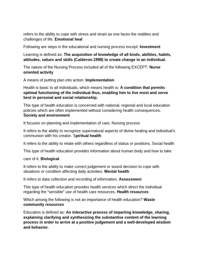 Understanding Health Education and Learning | PDF | Learning | Learning ...