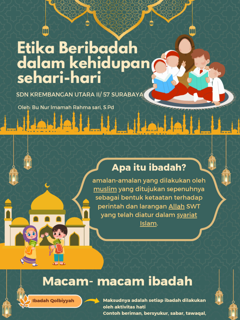 Contoh Ibadah Sehari-hari dalam Islam | PDF