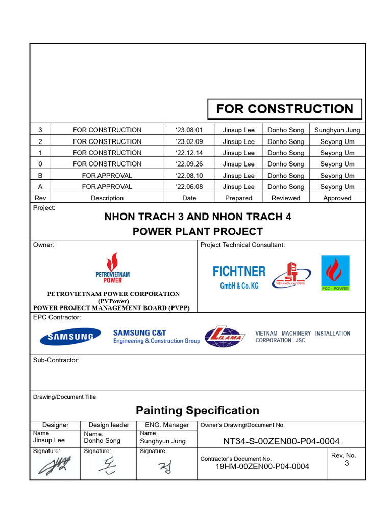 NT34-S-00ZEN00-P04-0004 - R3 - Painting Specification | PDF | Paint ...