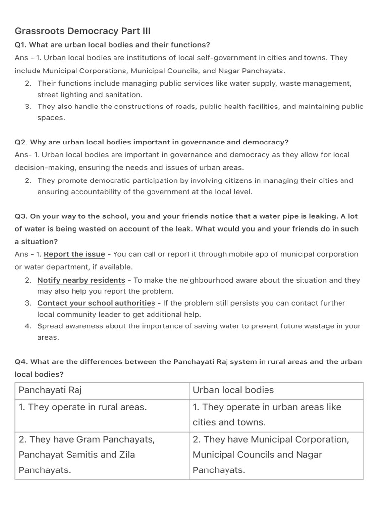Grassroots Democracy Part Iii Pdf Governance Government