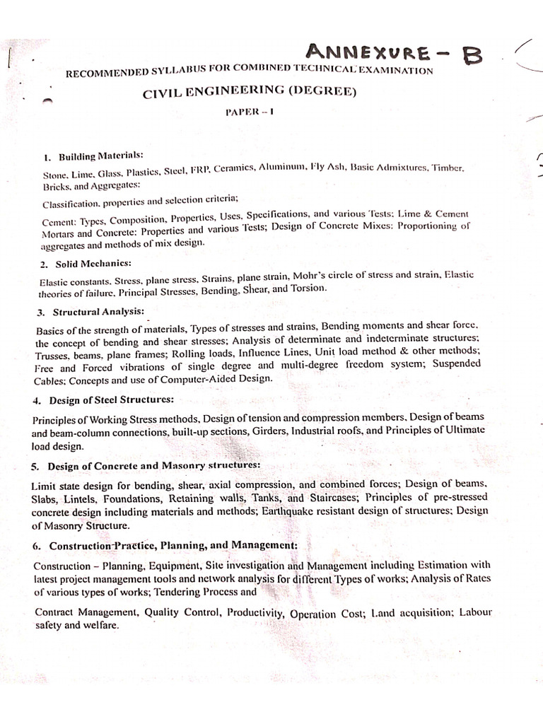 Ctse Syllabus Part 1 Pdf