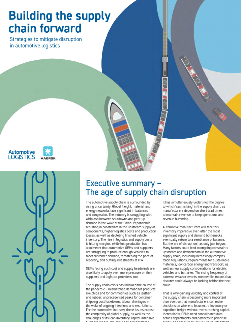 Automotive Supply Chain Disruption Insights | PDF | Logistics | Supply ...