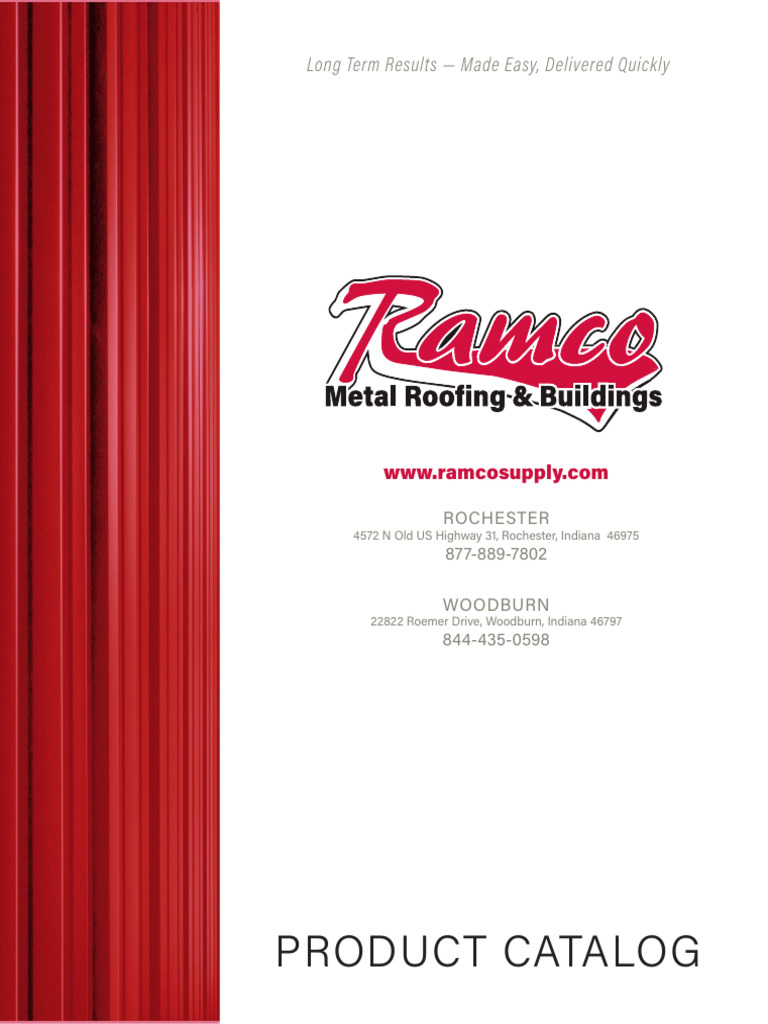 Ramco Metal Panel Product Overview | PDF | Roof | Structural Engineering