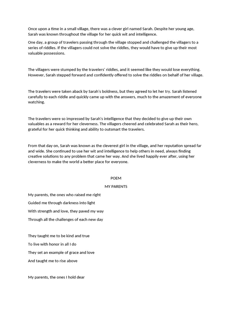 POEM | PDF