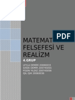 Matematik Felsefesi Ve Realizm 4. Grup