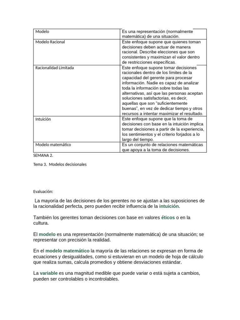 Modelos y técnicas para decisiones efectivas | PDF | Toma de decisiones ...