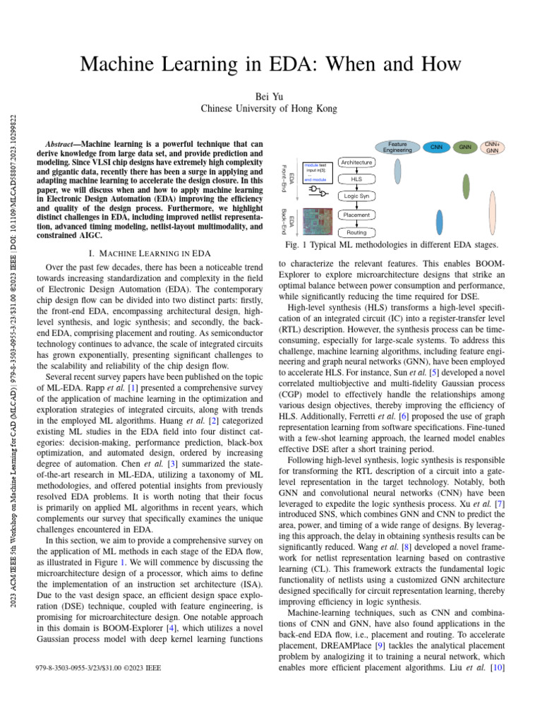 Machine Learning Applications in EDA | PDF | Machine Learning ...
