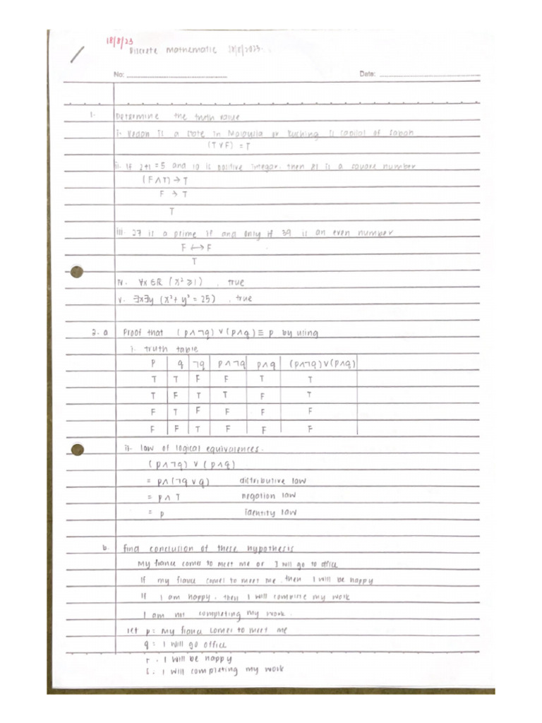 negation law | PDF