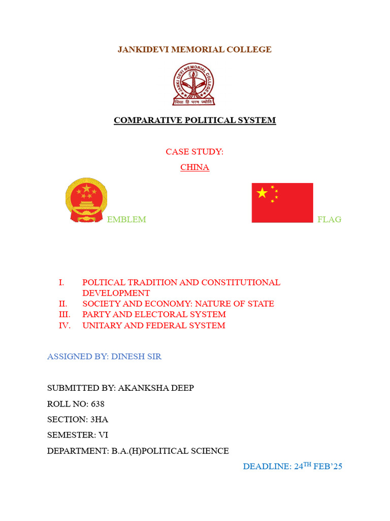China’s Political System Overview | PDF | China | World Politics