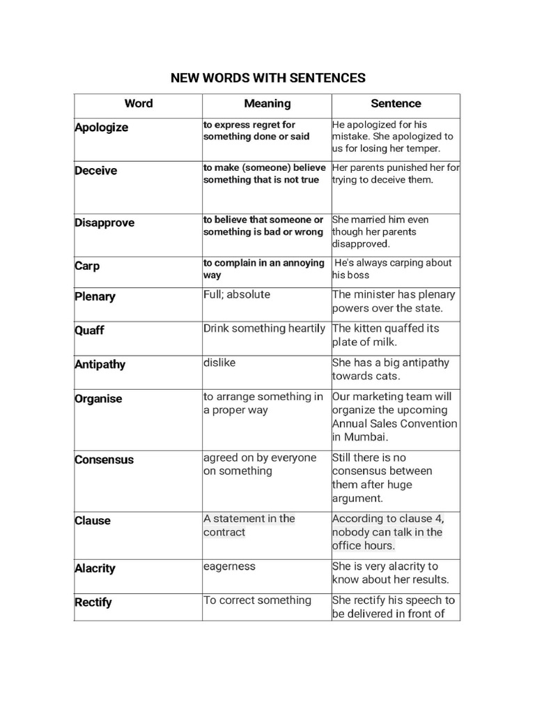 New Words | PDF