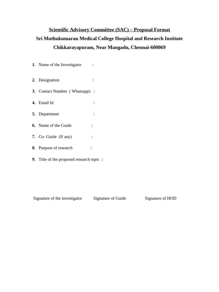 SAC Format | PDF