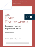 THE FORD FOUNDATION: Founder of Modern Population Control (2004)