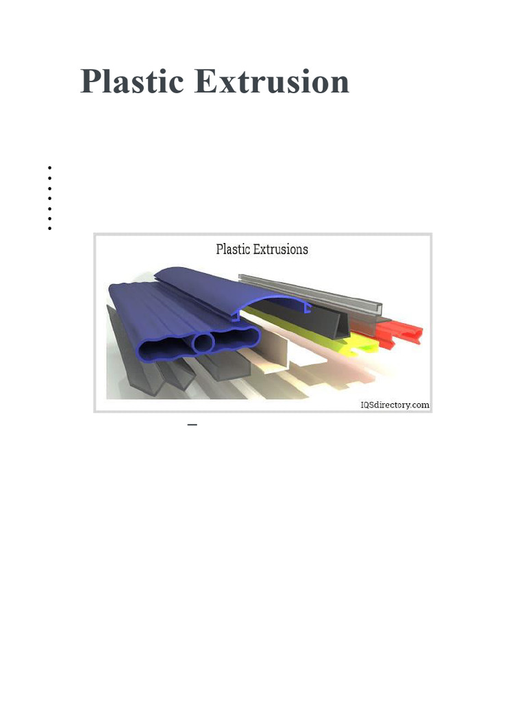 Understanding Plastic Extrusion Process | PDF | Extrusion | Secondary ...