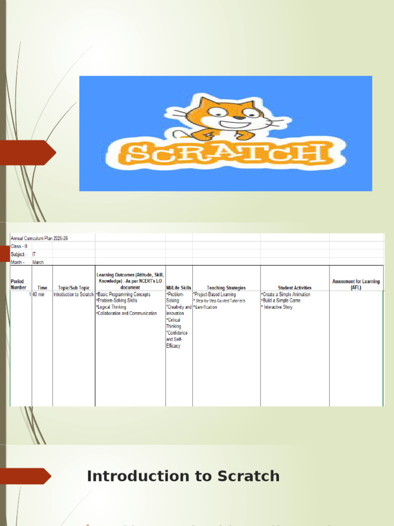 Scratch Presentation Pdf