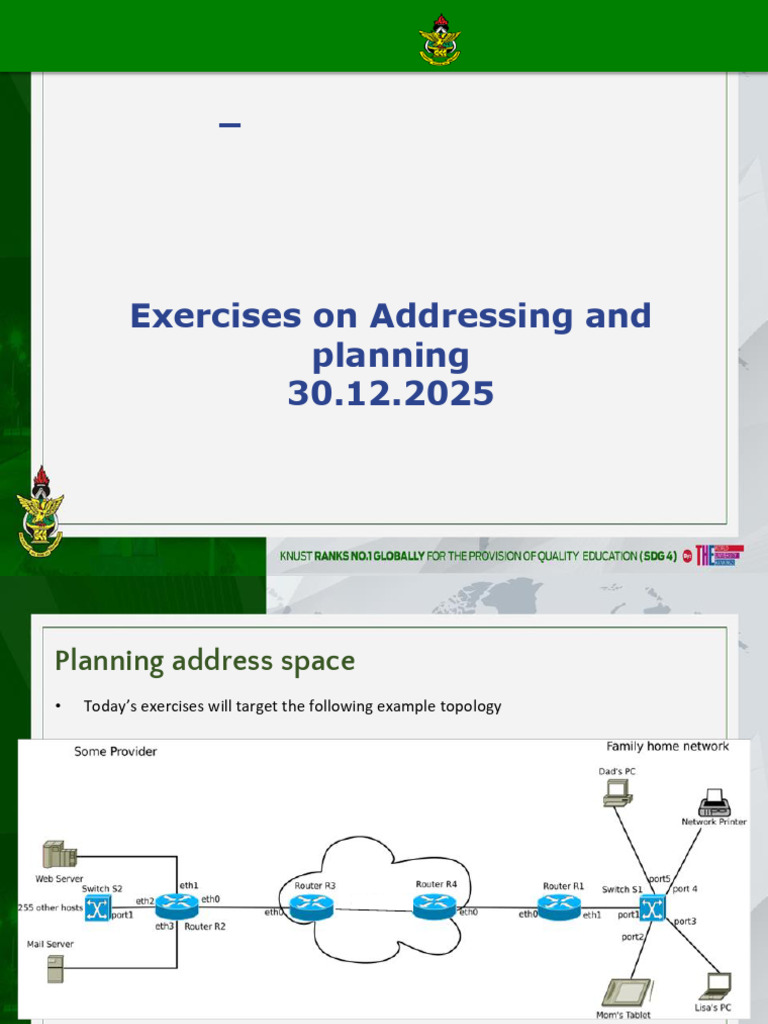 Week - 03 - 02 - Exercise On Addressing and IP Planning | PDF | Ip ...
