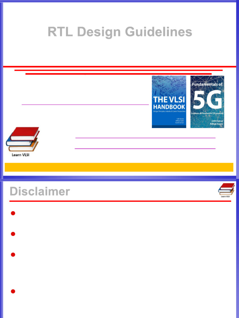 RTL Design Guidelines for VLSI | PDF | Software Engineering | Digital ...