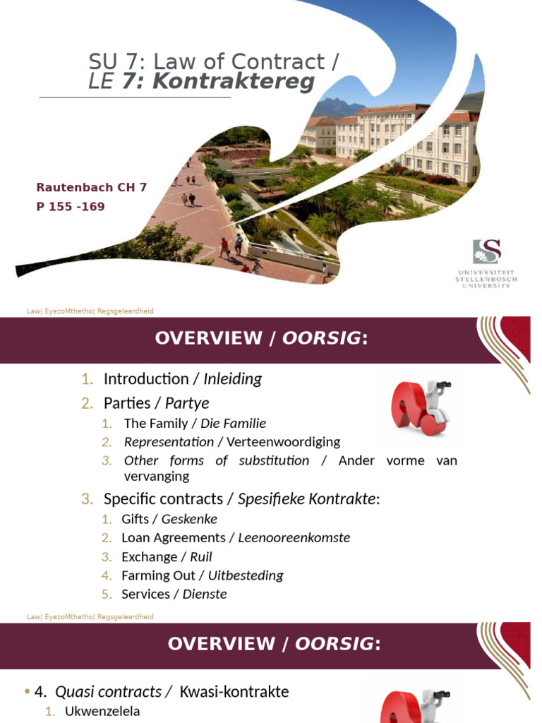 2023 SU 7 Law of Contract | PDF | Loans