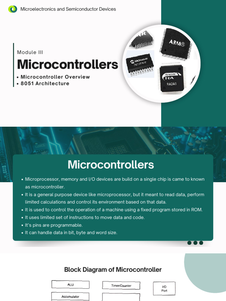 8051 Microcontroller Architecture | PDF | Microcontroller | Microprocessor