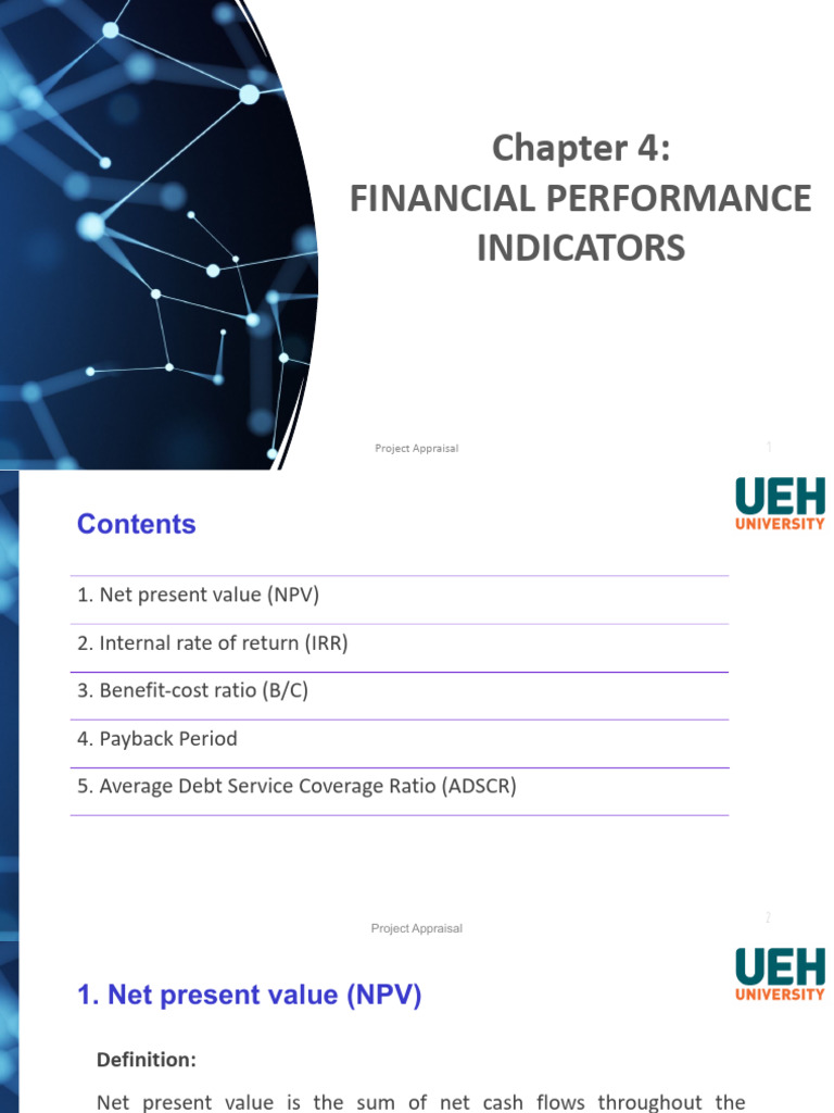Chapter 4 - Financial Performance Indicators | PDF | Net Present Value ...