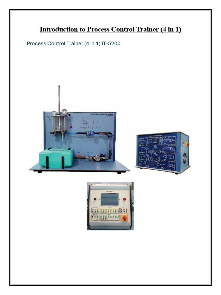 Overview of Process Control Trainer | PDF | Instrumentation | Valve