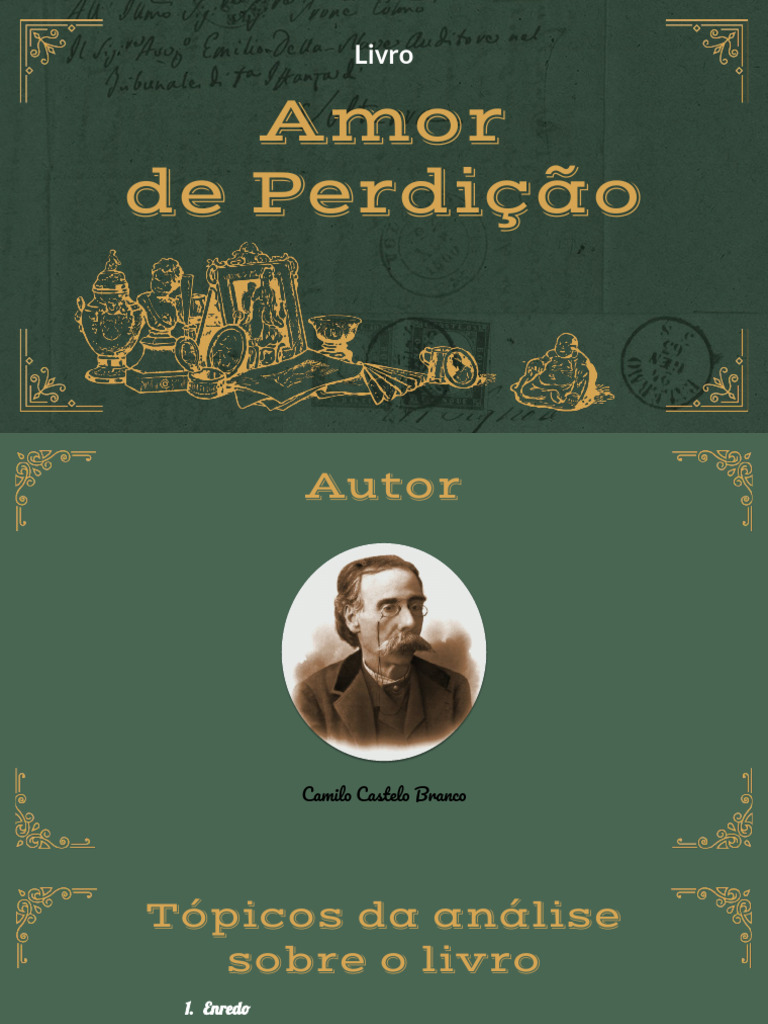 Análise do Livro Amor de Perdição | PDF