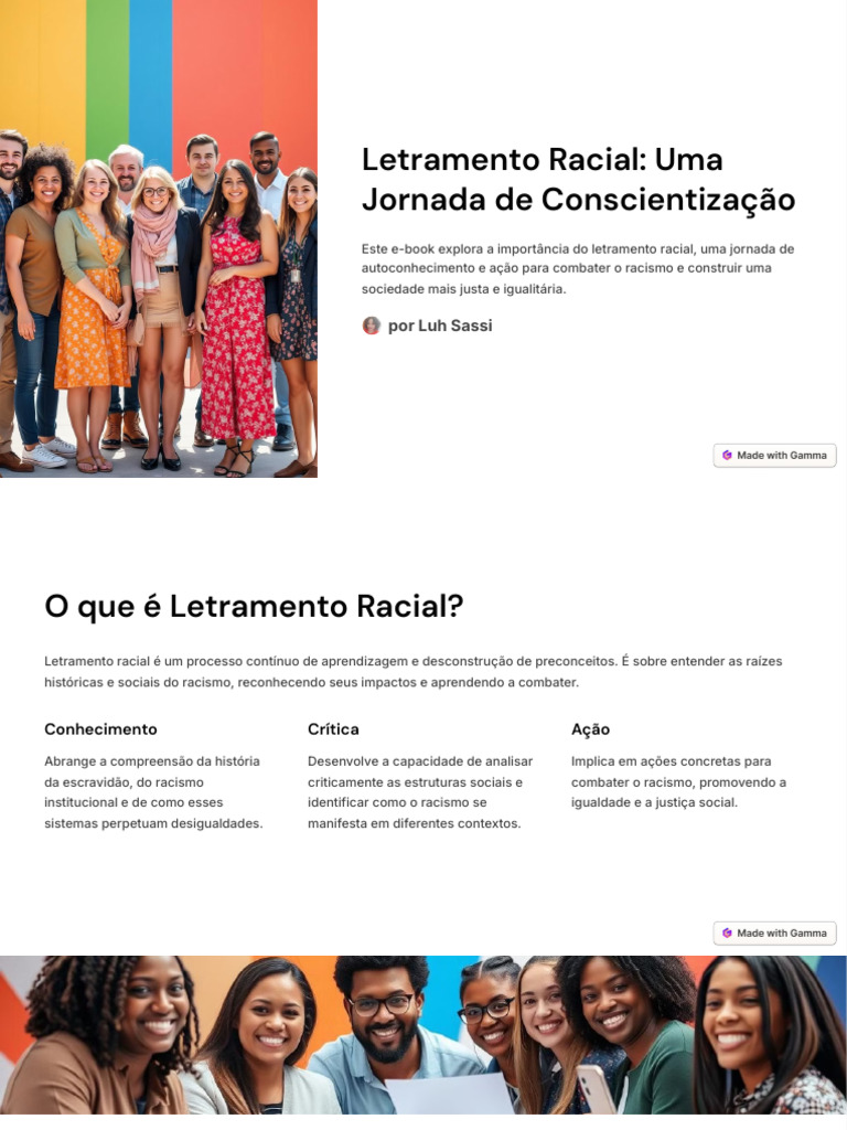 Letramento Racial: Conscientização e Ação | PDF | Racismo ...