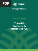 Acesso ao SIGE: Tutorial para Alunos | PDF | Negócios | Computadores