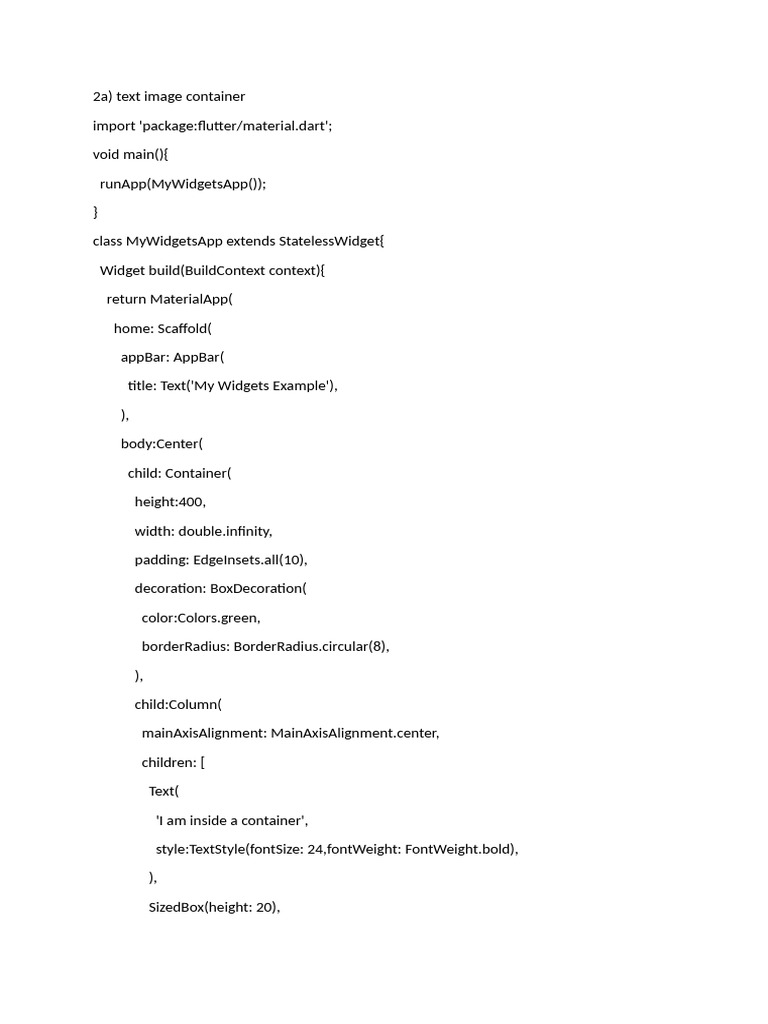 Flutter UI Layout and Navigation Guide | PDF | Software Engineering ...