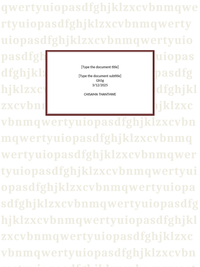 Type The Document Title | PDF