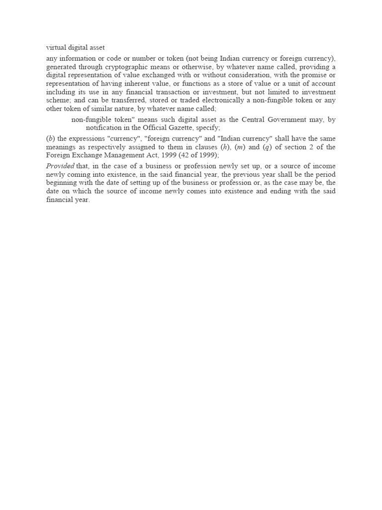 Understanding Virtual Digital Assets | PDF