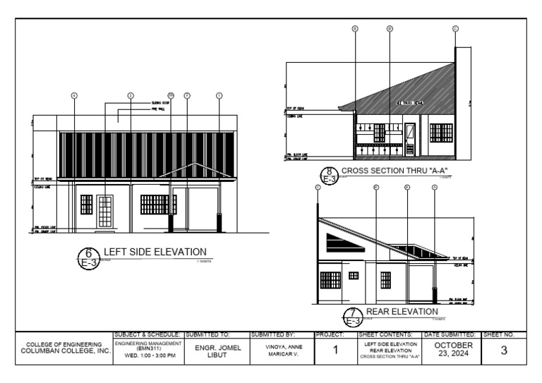 Engineering Project Elevation Drawings | PDF