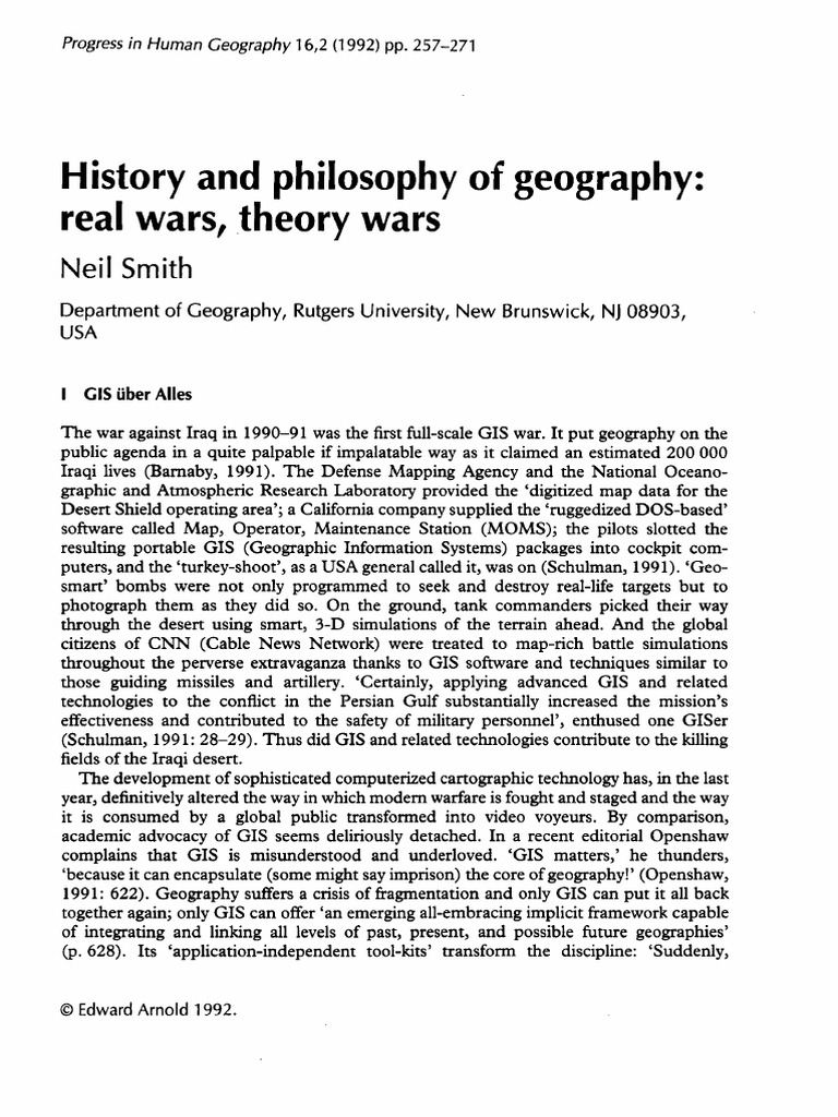 GIS in Modern Warfare and Geography | PDF | Geography | Geographic ...
