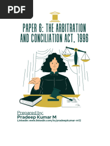 SPOM SET C Paper 6 the Arbitration and Conciliation Act 1996