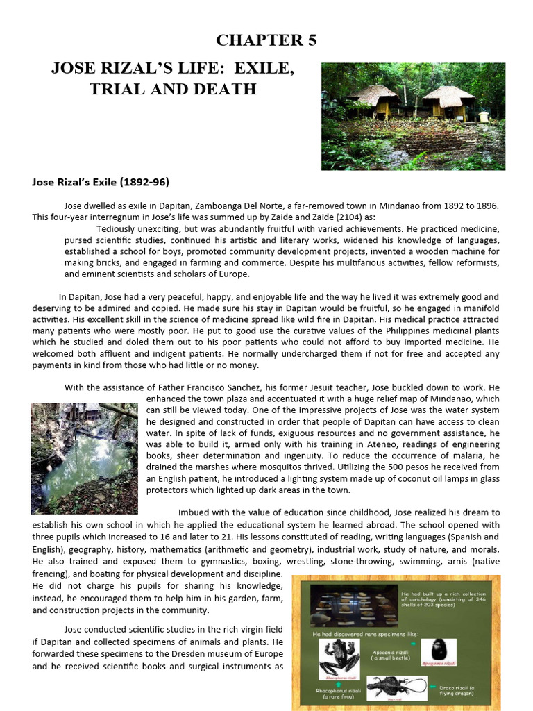 Jose Rizal Life Exile Trial and Death | PDF