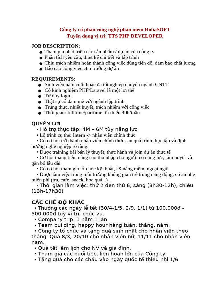 CS JD TTS PHP | PDF