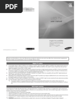 Samsung LED TV UE32CPWXXU User Manual