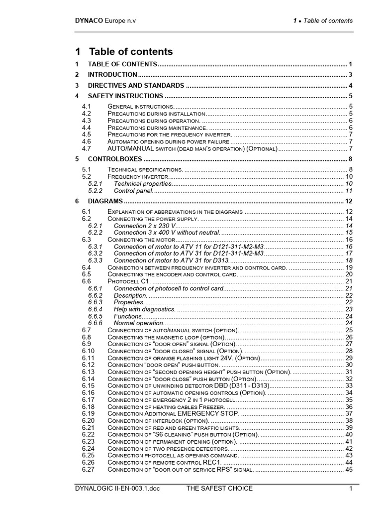 Dynalogic II Manual Overview | PDF | Power Inverter | Mains Electricity