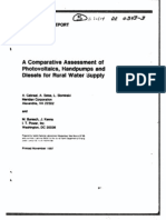 Comparative Assessment Photovoltaics Handpumps Diesels Rural Water Supply 1987B