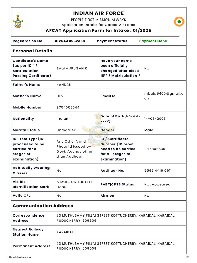 IAF - After Payment Preview | PDF | Qualifications