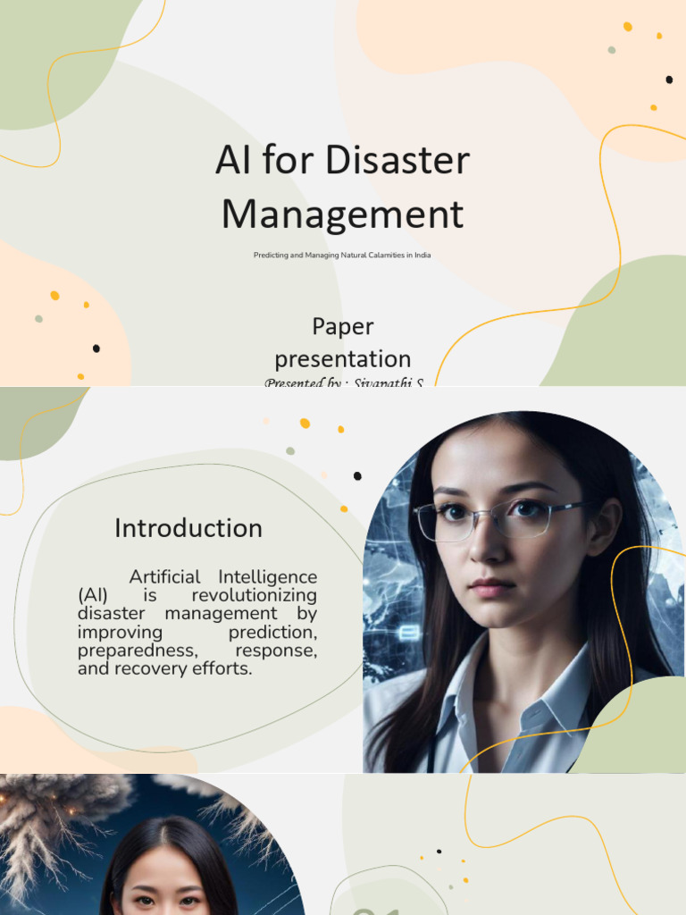AI in Disaster Management in India | PDF
