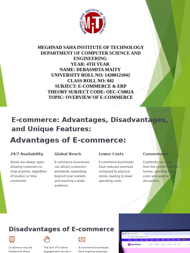 E-commerce Overview: Benefits & Trends | PDF | E Commerce | Retail
