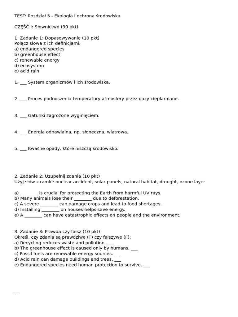 Impulse 3 Unit 5 Test | PDF