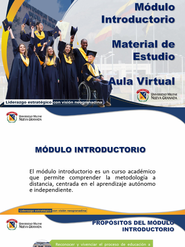 Módulo Introductorio MATERIAL ESTUDIO Y AULA | PDF | Evaluación | Salón ...