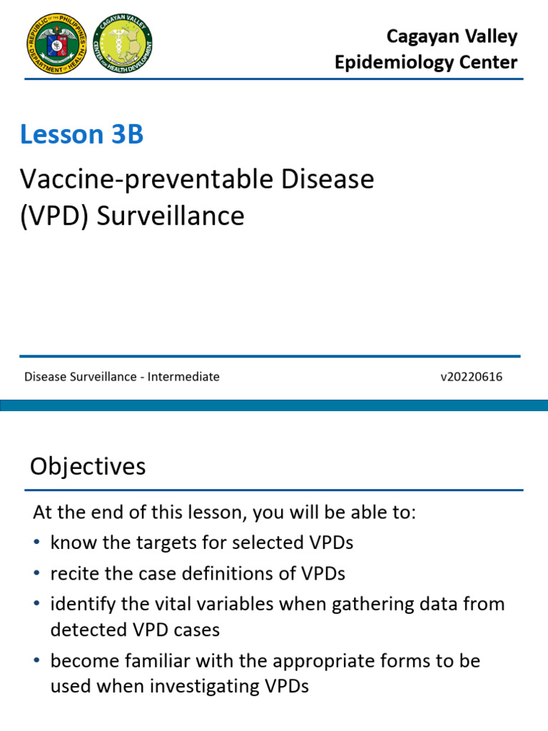 VPD Surveillance Guidelines and Objectives | PDF | Eradication Of ...