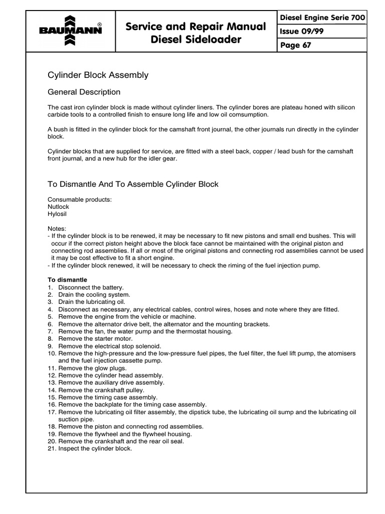 Perkins 500 Block Assembly | PDF