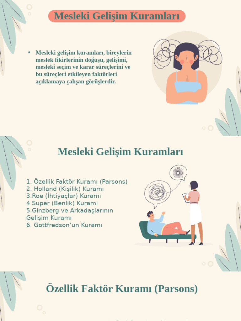 Mesleki Gelişim Kuramları | PDF