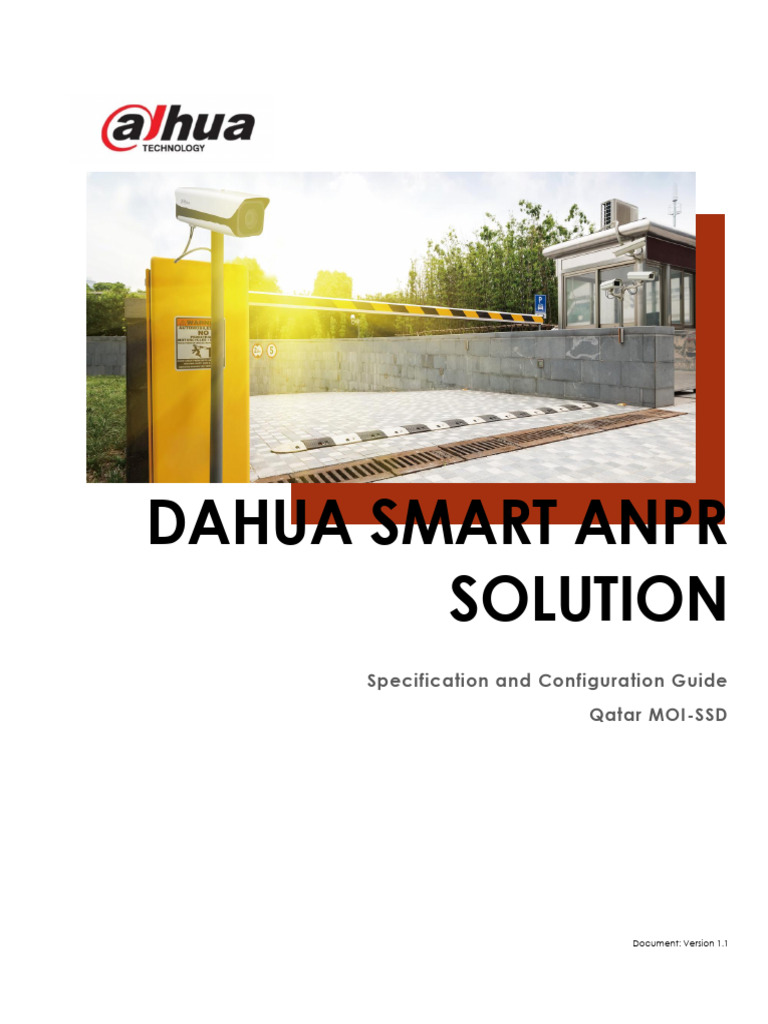 Dahua ANPR Solution Guide Qatar MOI | PDF | Computing