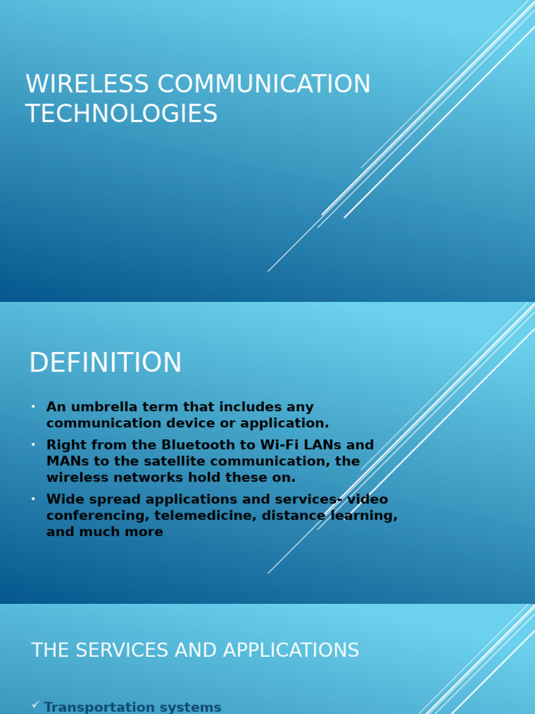 Wireless Communication Technologies | PDF