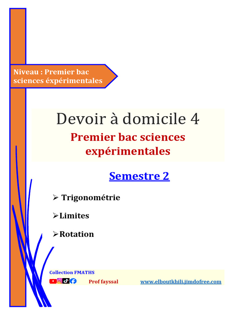 Devoir 4 : Limites et Trigonométrie | PDF