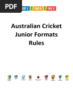 Junior Cricket Rules for Ages 9-11 | PDF | Cricket | Bowling (Cricket)